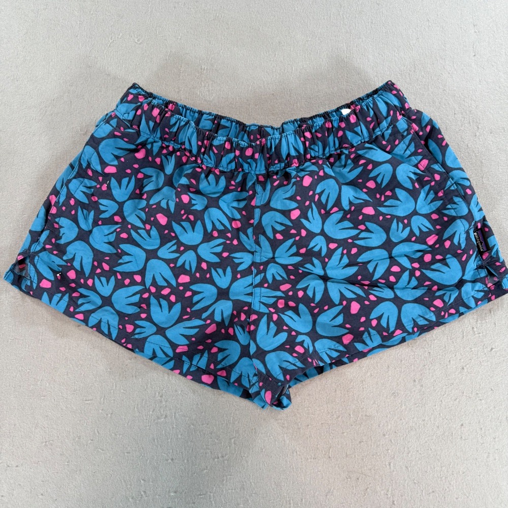 Patagonia Womens Barely Baggies Floral Shorts Protea Blue XS 57043 SP21